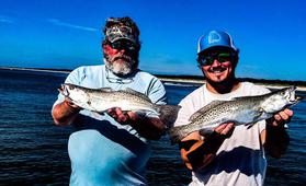 Fishing Charters on St. Simons Island, Jekyll Island, Cumberland Island.  Coastal Georgia Fishing for Spotted Sea Trout